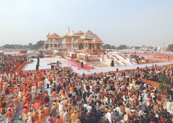 هند کې د بابري جومات پر ځای معبد پرانېستل شو