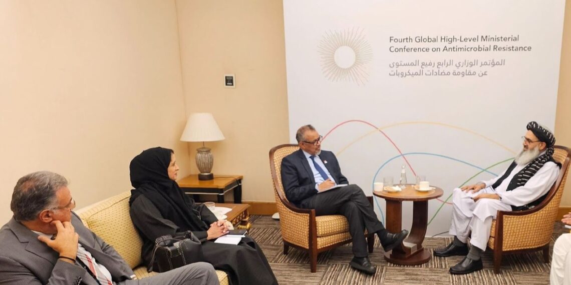 د عامې روغیتا وزارت سرپرست د روغتیا نړیوال سازمان له مشر سره کتلي