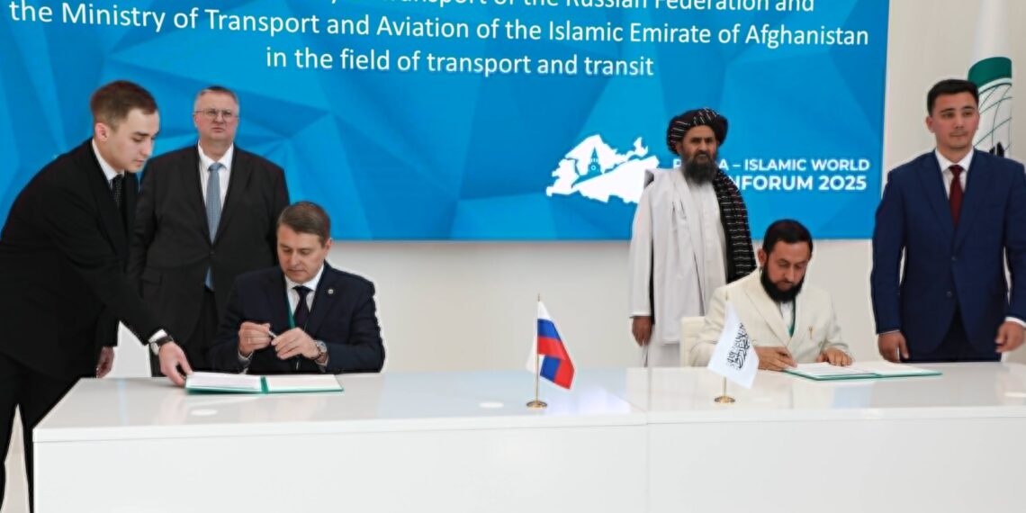 د افغانستان او روسیي ترمنځ بېلا بېلو برخو کې پنځه هوکړې لاسلیک شوې