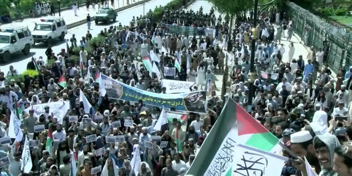 د افغانستان خلکو د پراخو لاریونونو له لارې پر فلسطین د اسراييلو ظلم او نسل وژنه وغندل