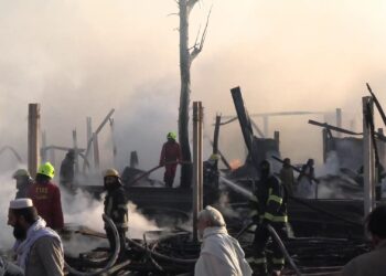 د جلال اباد ښار لرګیو سرای کې اورلګېدنې درانه مالي زیانونه اړولي