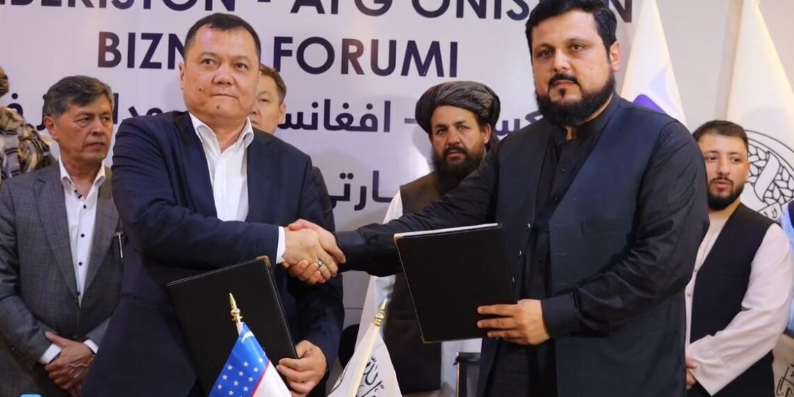 د افغانستان او اوزبېکستان خصوصي سکټور ترمنځ ۱۰ هوکړه لیکونه لاسلیک شول