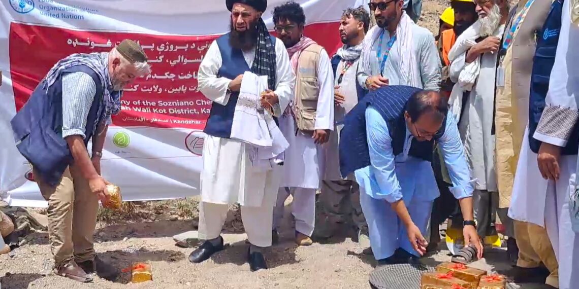 کندهار کې د نیم میلیون ډالرو په لګښت د یوه ستر چکډیم جوړولو کارونه پيل شول