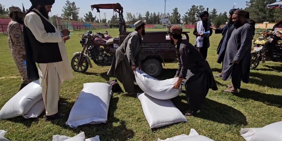 هلمند کې پر راستنو شویو کډوالو غنم وېشل شوی، خو هغوی د سرپناه غوښتنه کوي